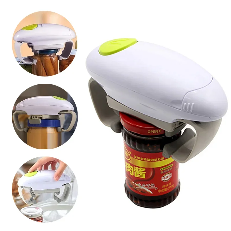 Electric Can Opener - فتاحة علب وزجاجات كهربائية أوتوماتيكية بزر