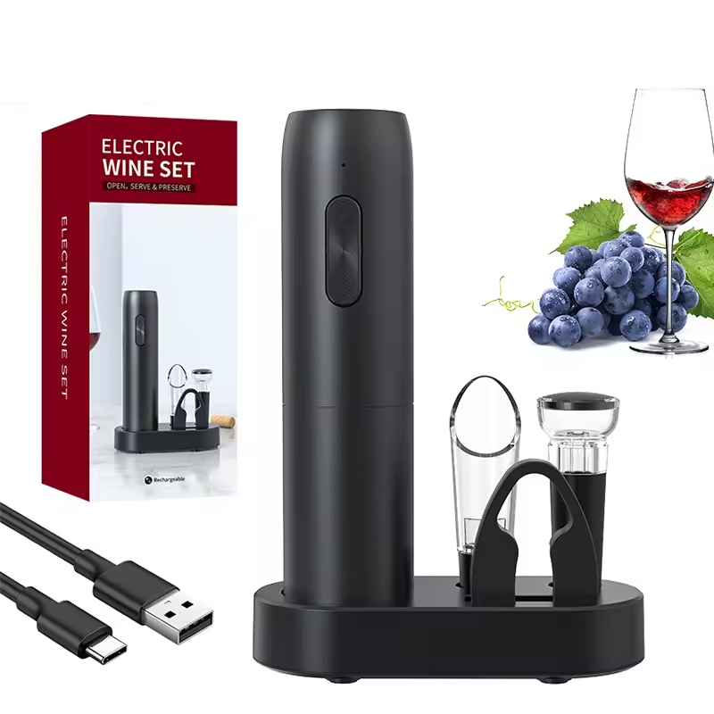 Electric Can Opener - مجموعة فتاحة زجاجات النبيذ الكهربائية 4