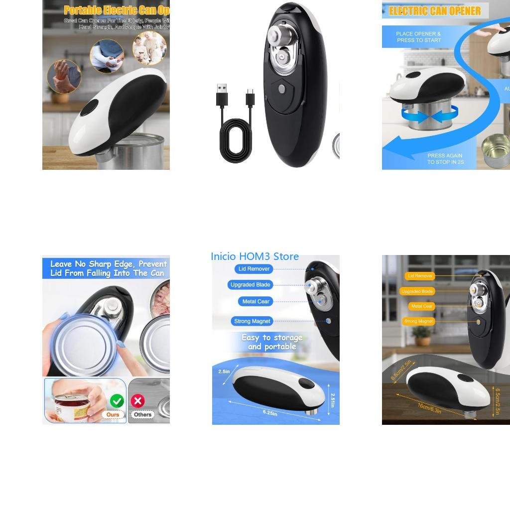 Electric Can Opener - فتاحة علب كهربائية A5YD، أداة مطبخ