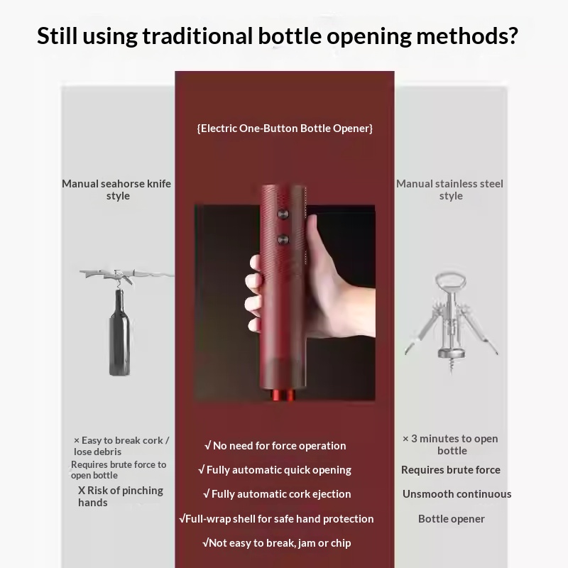 فتاحة زجاجات نبيذ كهربائية قاب - مراجعة Electric Can Opener وسعره
