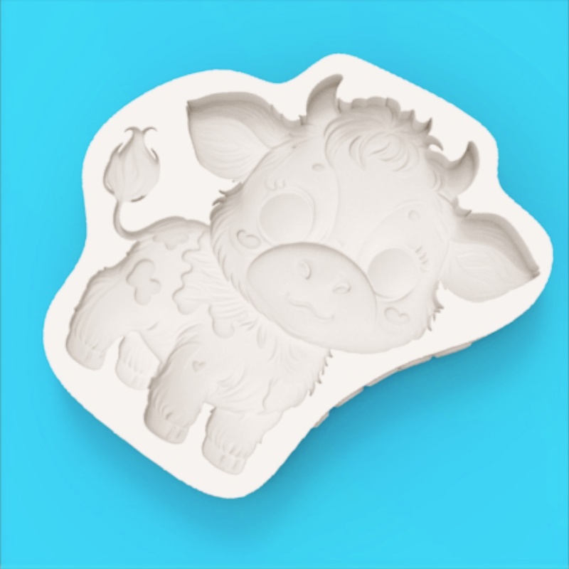قالب سيليكون على شكل بقرة لطيف - مراجعة Silicone Mold Baking وسعره