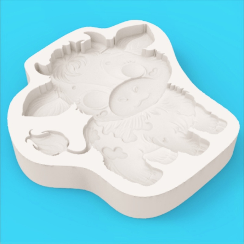 قالب سيليكون على شكل بقرة لطيف - مراجعة Silicone Mold Baking وسعره
