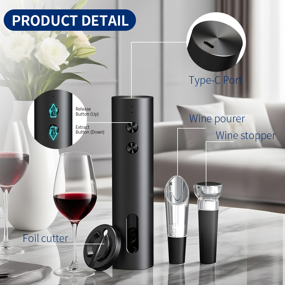 مجموعة فتاحة زجاجات نبيذ كهربا - مراجعة Electric Can Opener وسعره