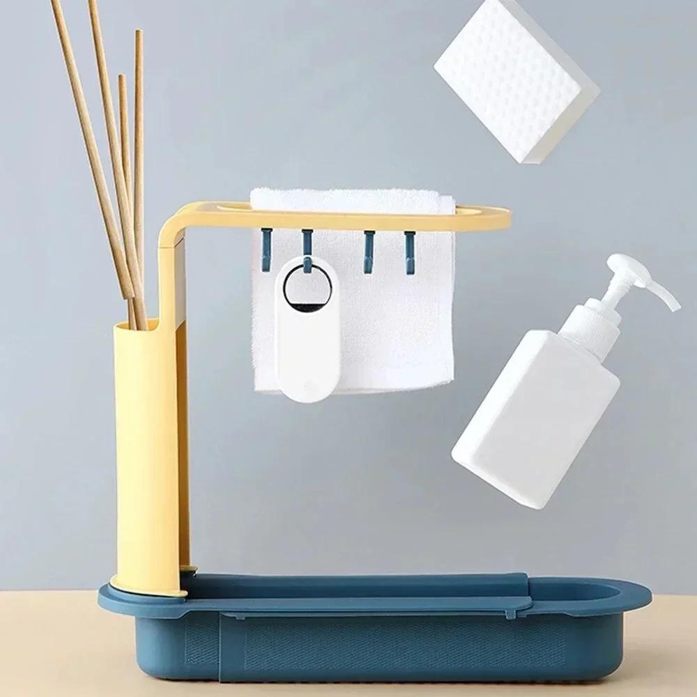 رف تخزين تلسكوبي للمغسلة، منظم - مراجعة Kitchen Gadgets Rack Storage وسعره