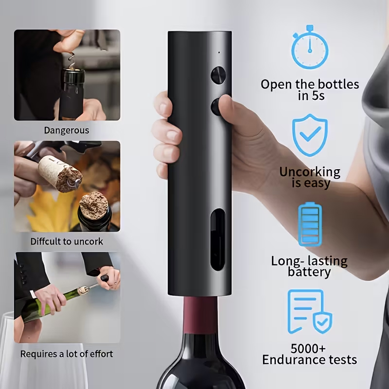 مجموعة فتاحة زجاجات النبيذ الك - مراجعة Electric Can Opener وسعره