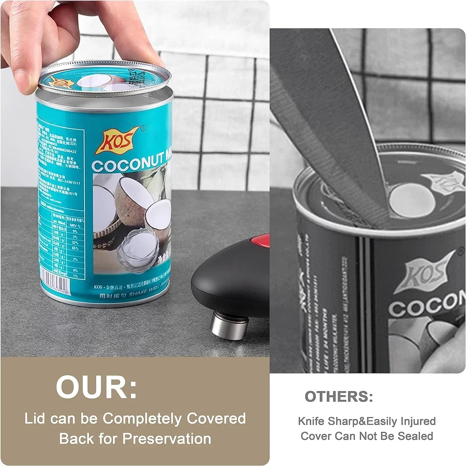 فتالة علب تعمل بالبطارية الكهر - مراجعة Electric Can Opener وسعره