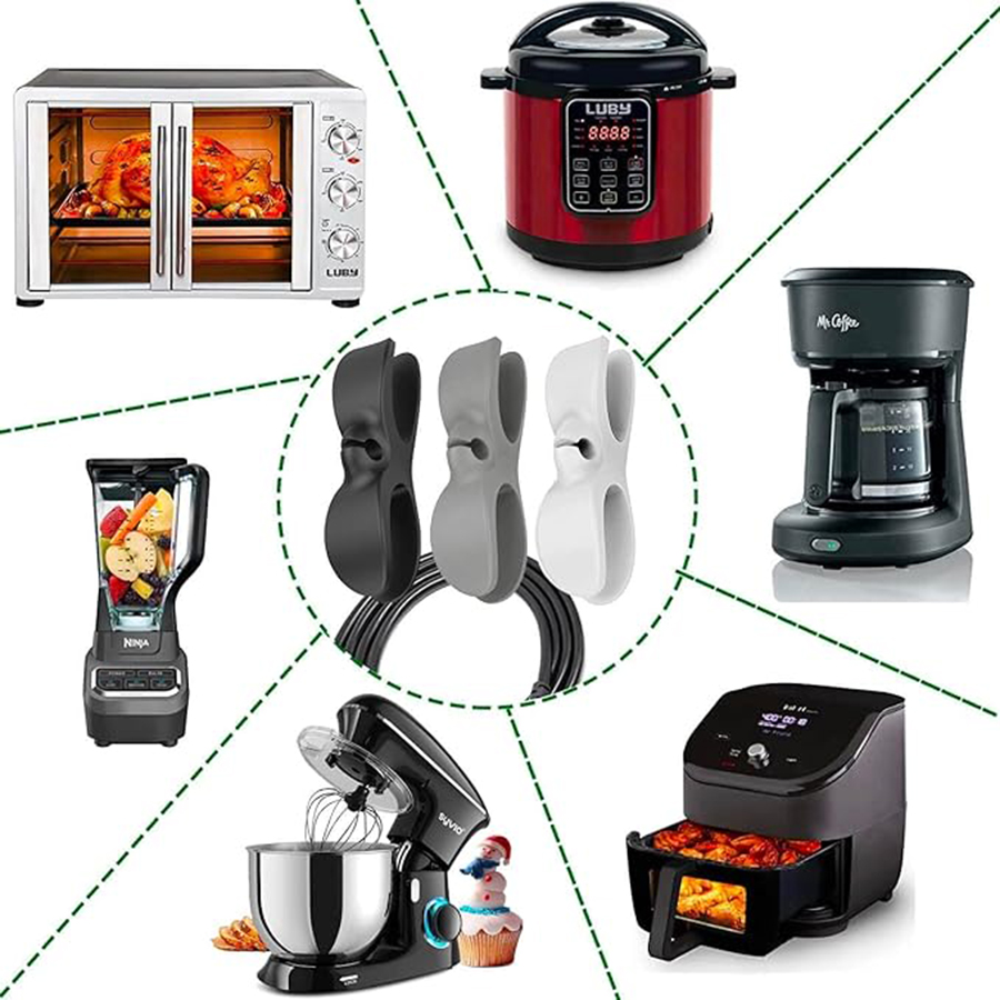 منظم كابل لاصق لأجهزة المطبخ ، - مراجعة Kitchen Gadgets Rack Storage وسعره