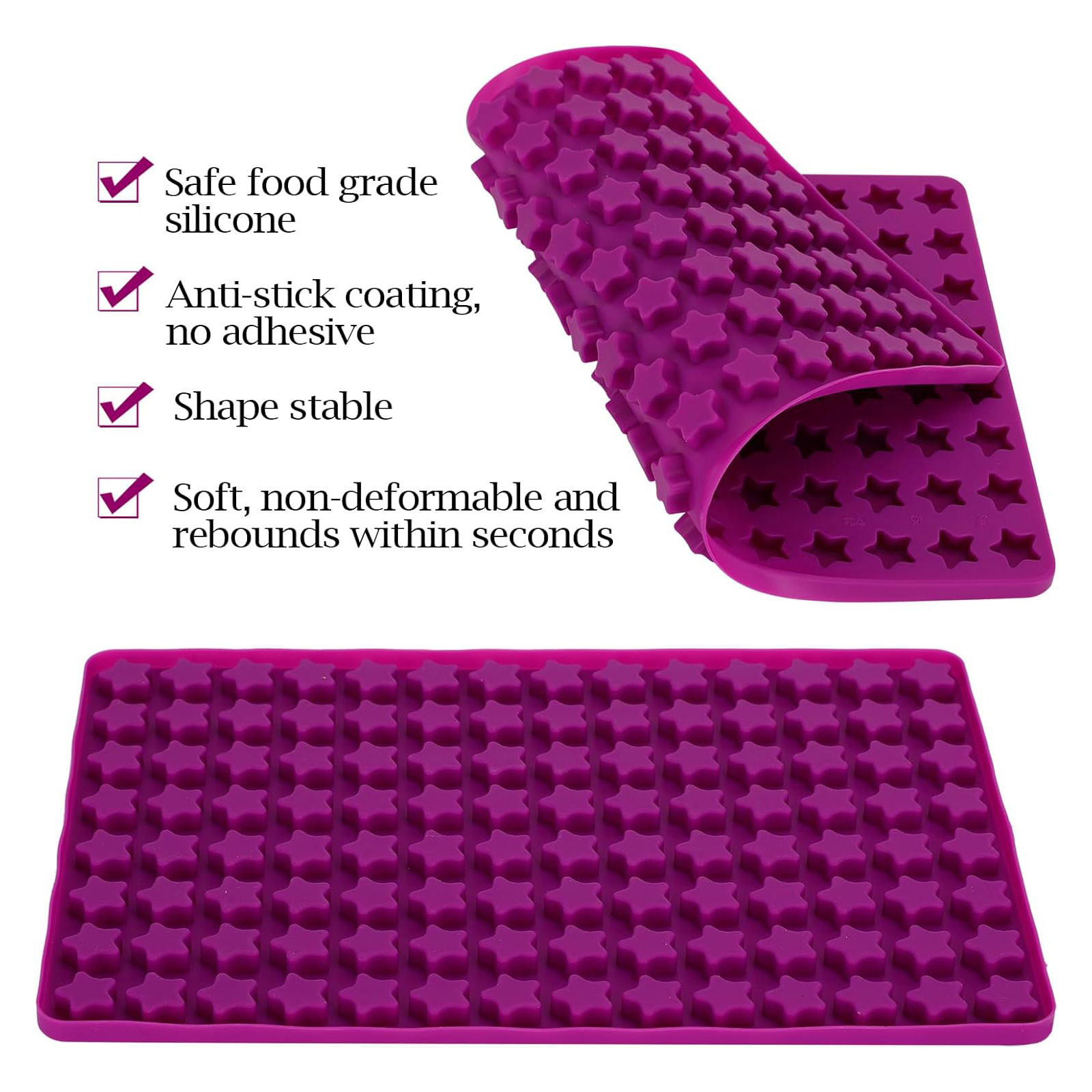قوالب سيليكون صغيرة على شكل نج - مراجعة Silicone Mold Baking وسعره