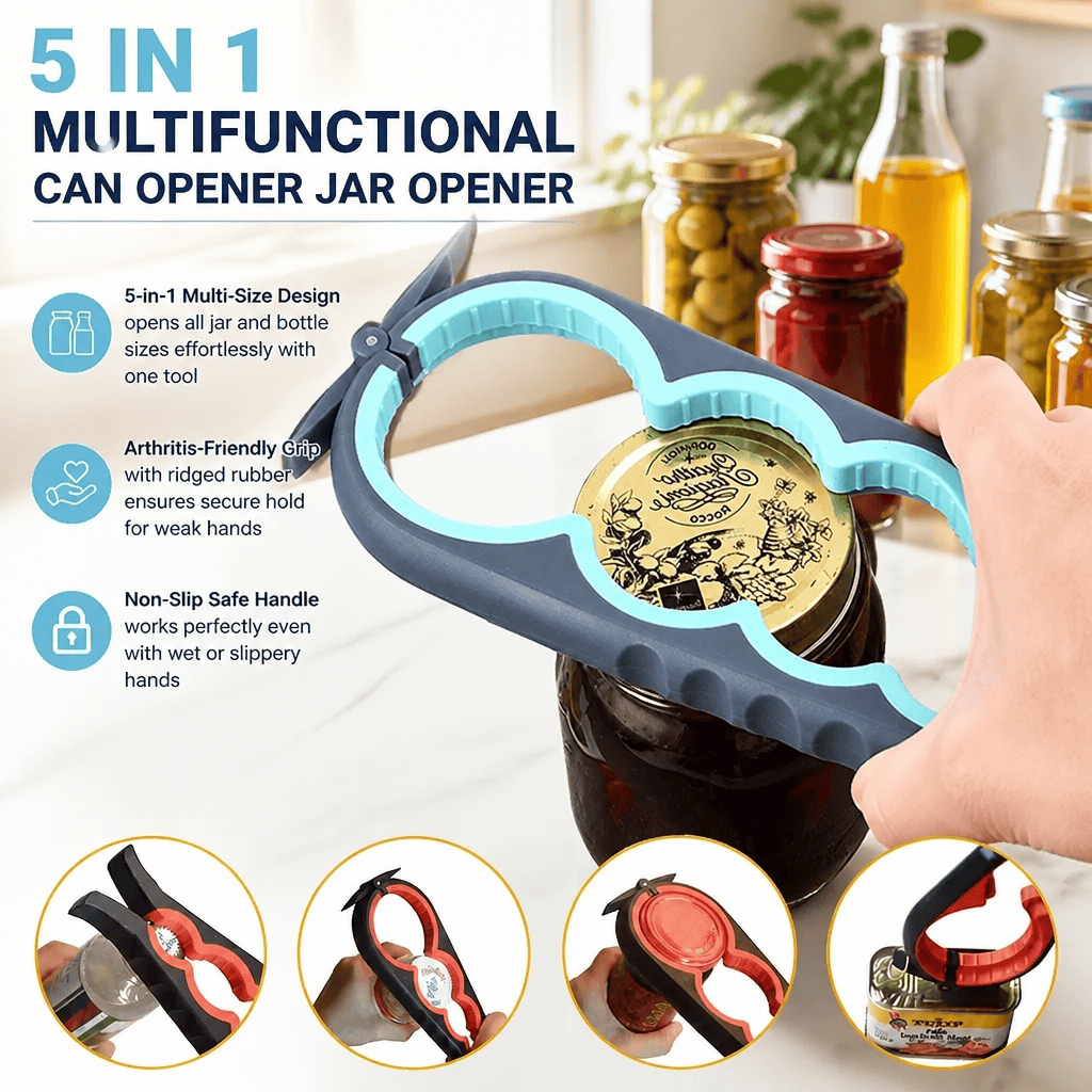 فتاحة جرار 5 في 1، فتاحة زجاجا - مراجعة Kitchenaid Kitchen Gadgets وسعره