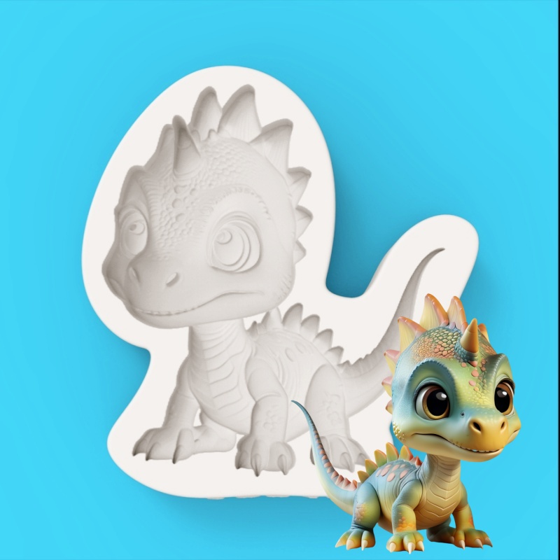 قالب خبز سيليكون على شكل ديناص - مراجعة Silicone Mold Baking وسعره