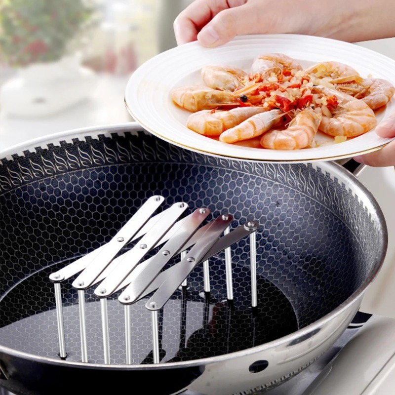 منظم أغطية الأواني القابل للطي - مراجعة Kitchen Gadgets Rack Storage وسعره