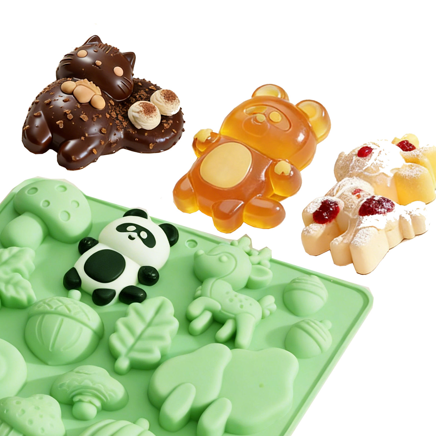 قالب كيك سيليكون على شكل حيوان - مراجعة Silicone Mold Baking وسعره