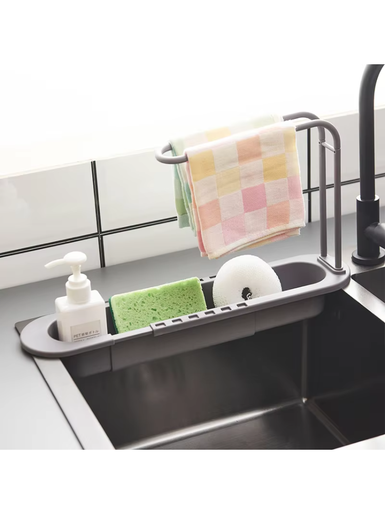 رف تلسكوبي لتصريف المياه، منظم - مراجعة Kitchen Gadgets Rack Storage وسعره