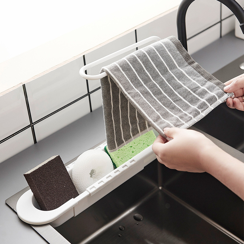 رف تلسكوبي لتصريف المياه، منظم - مراجعة Kitchen Gadgets Rack Storage وسعره