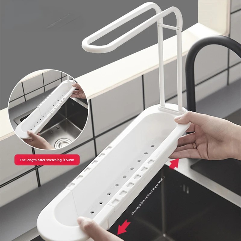 رف تلسكوبي لتصريف المياه، منظم - مراجعة Kitchen Gadgets Rack Storage وسعره